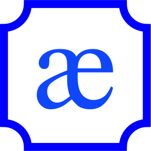 ligature latine du a et du e